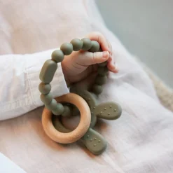 Prénatal bijtspeeltje konijn groen