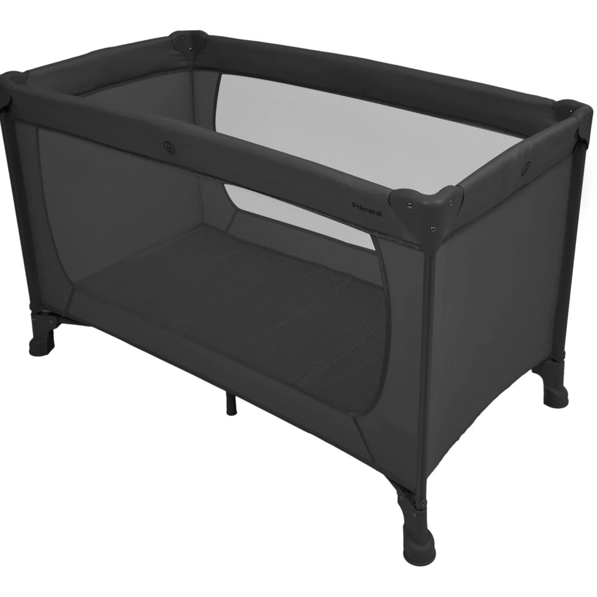 Prénatal campingbed Evi black met matras & matrashoes
