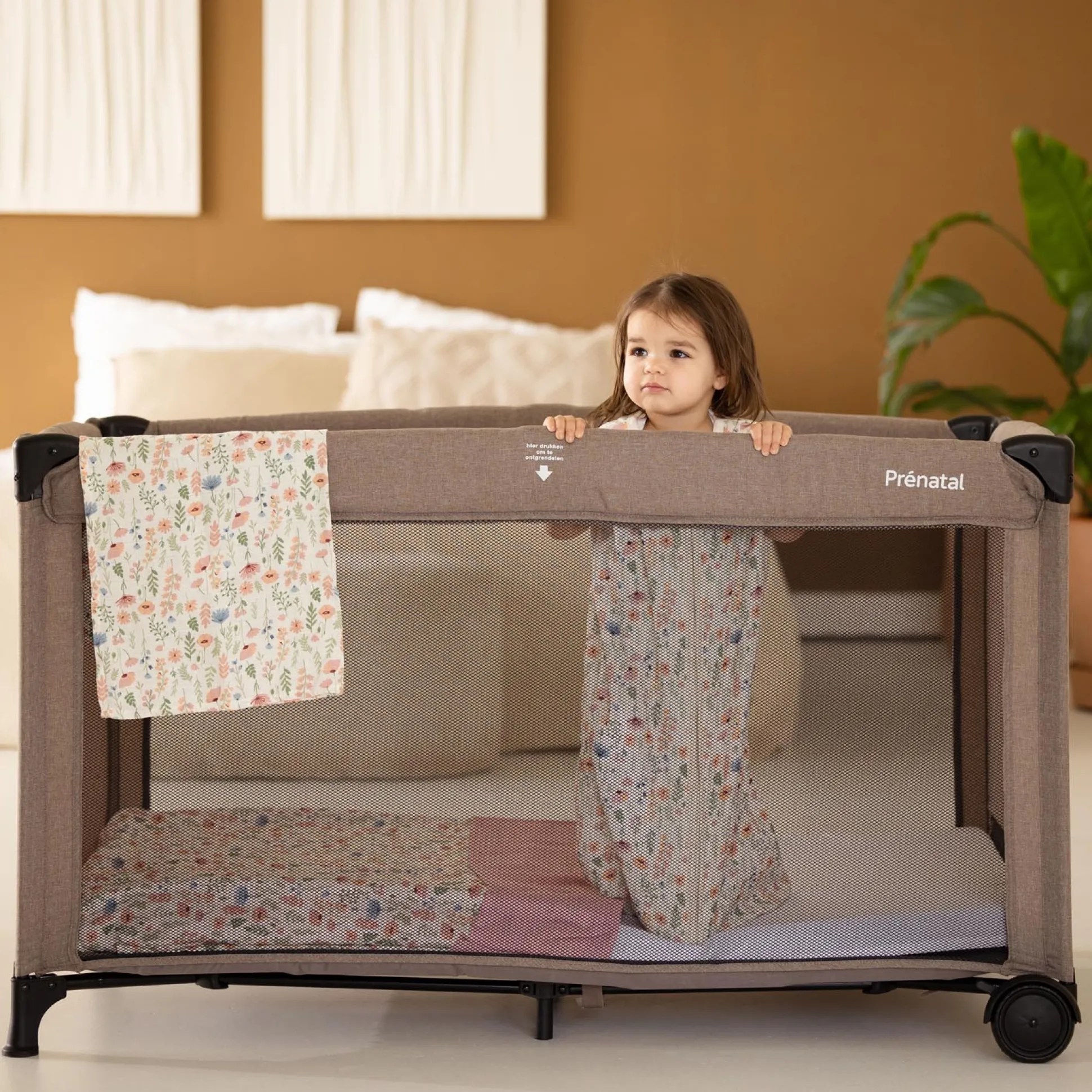 Prénatal campingbed Sinne Taupebrown