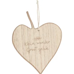 Prénatal hanger hart hout Brown