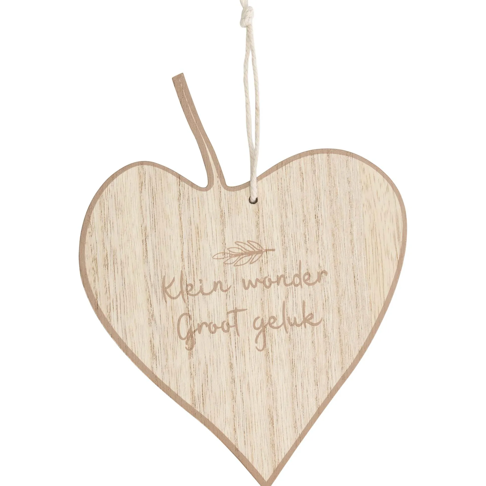 Prénatal hanger hart hout Brown