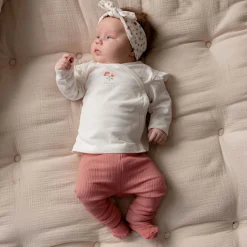 Prénatal Hello new day newborn shirt, broek & haarband