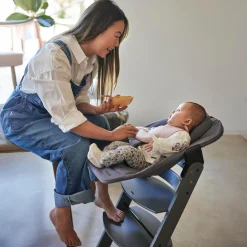 Prénatal houten kinderstoel Evan bundel grijs