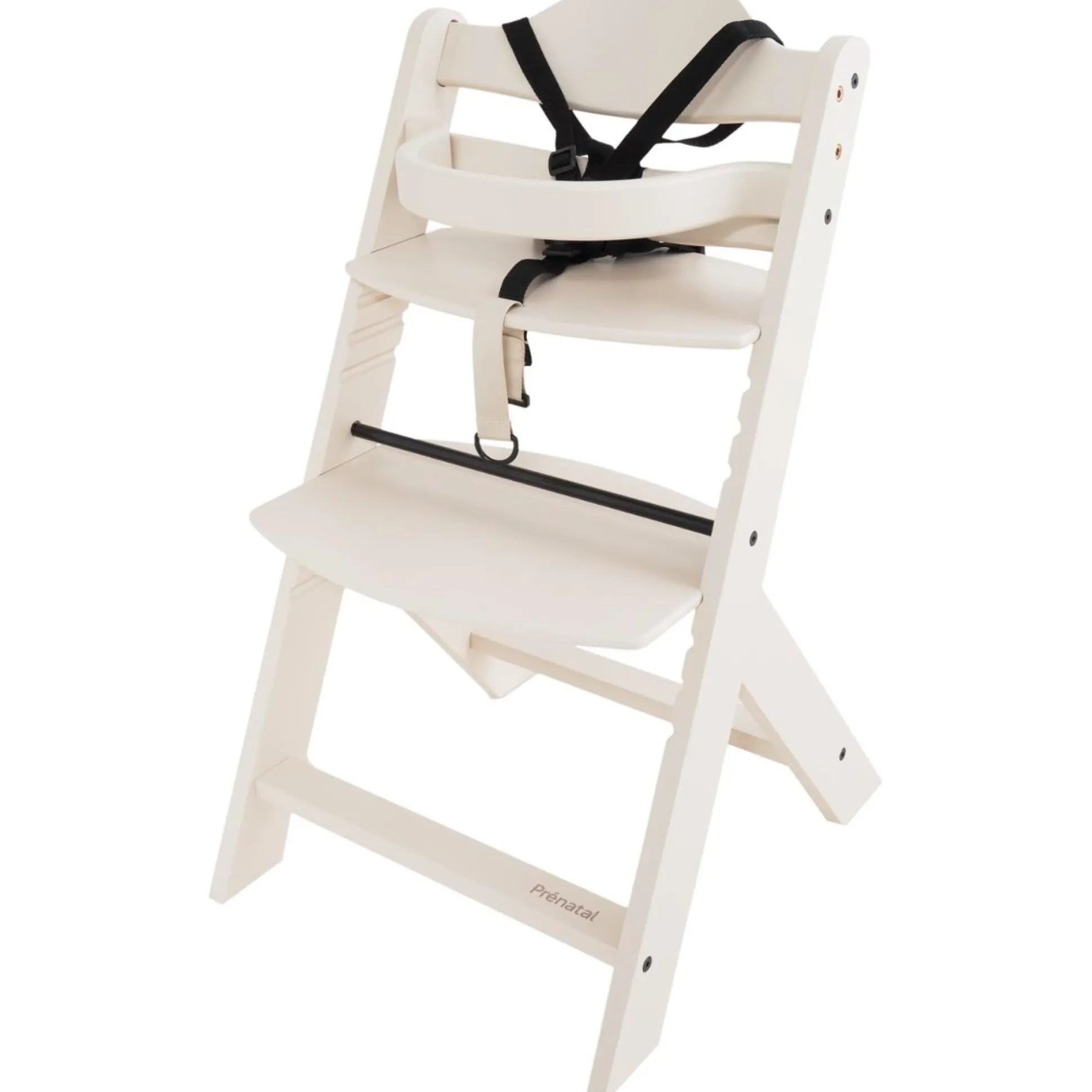 Prénatal houten kinderstoel Evan bundel wit