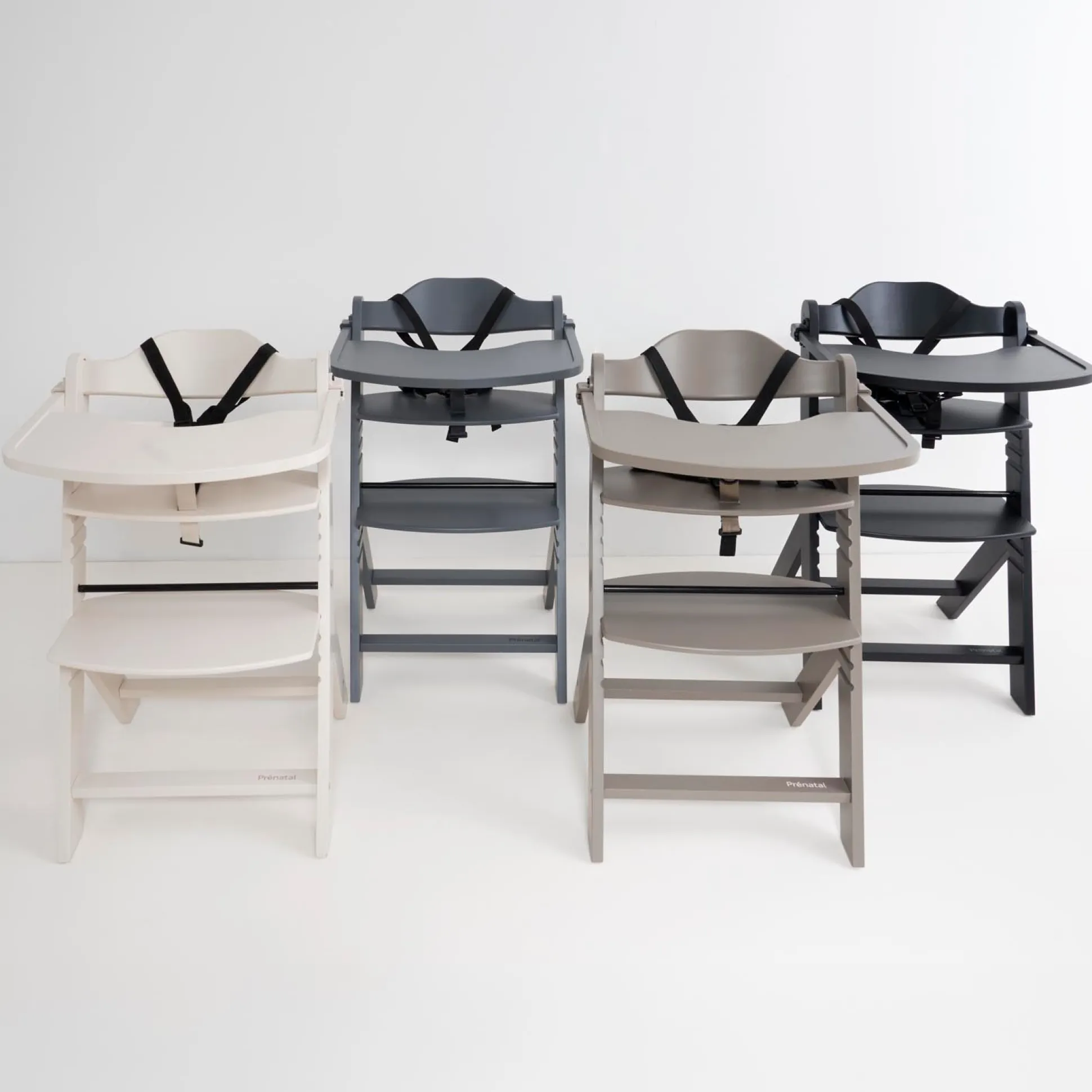 Prénatal houten kinderstoel Evan bundel wit