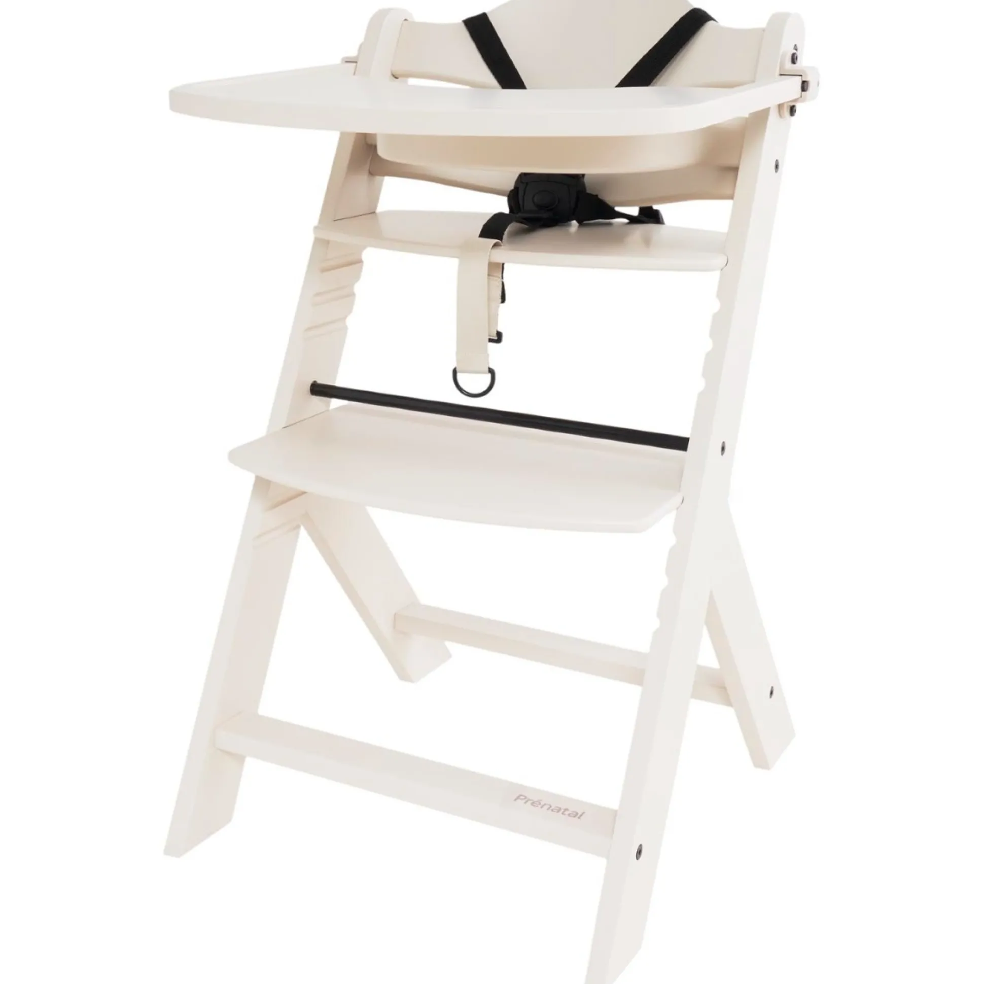 Prénatal houten kinderstoel Evan bundel wit