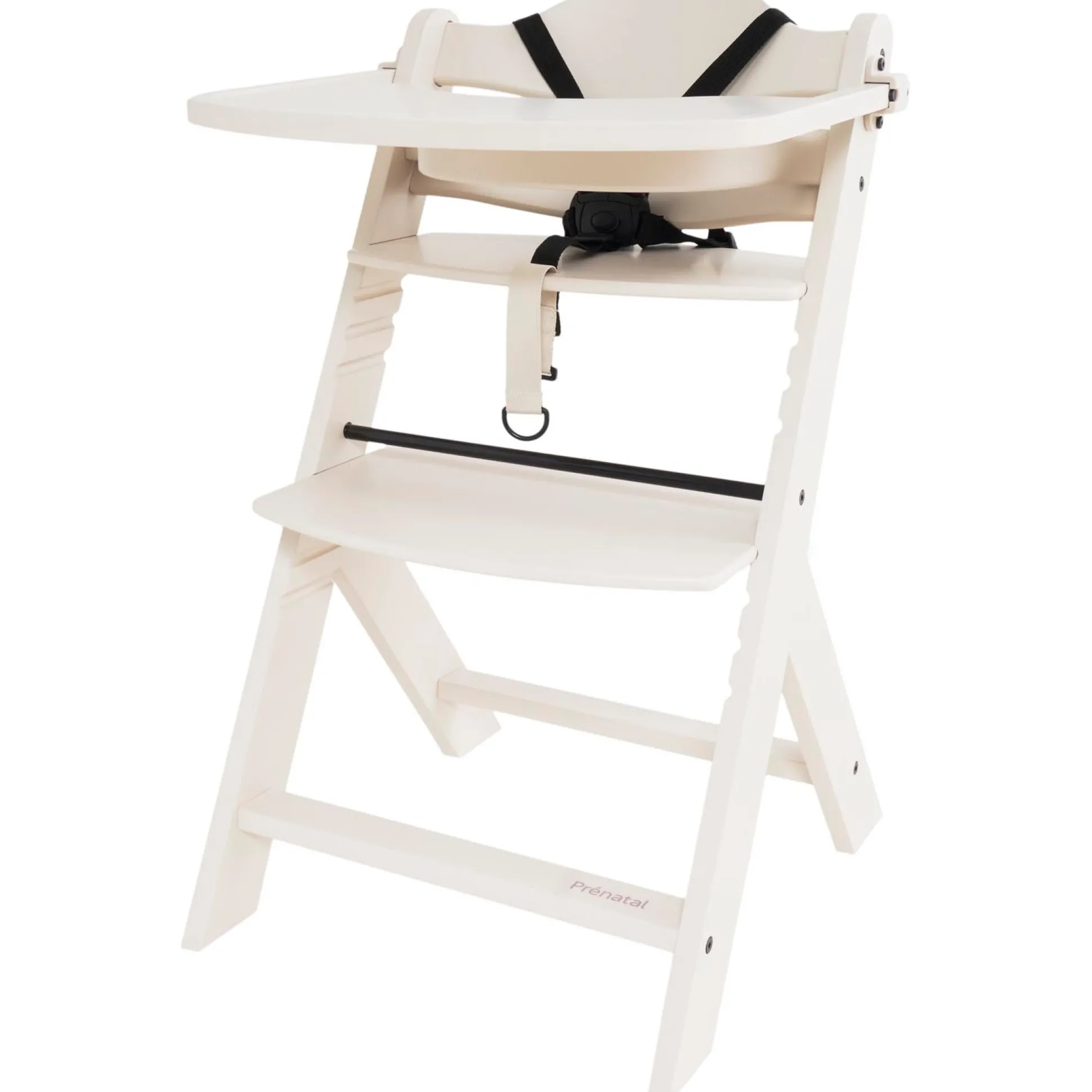 Prénatal houten kinderstoel Evan bundel wit