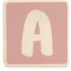 Prénatal houten namentrein letter A Powder Pink