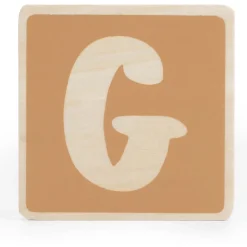Prénatal houten namentrein letter G Brownie