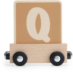 Prénatal houten namentrein letter Q Brownie