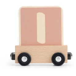 Prénatal houten namentrein letter I Dark Pink