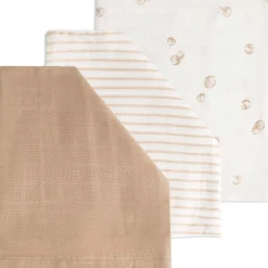 Prénatal hydrofiel washandjes 3 stuks beige