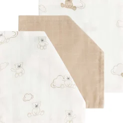 Prénatal hydrofiel washand 3 stuks beige