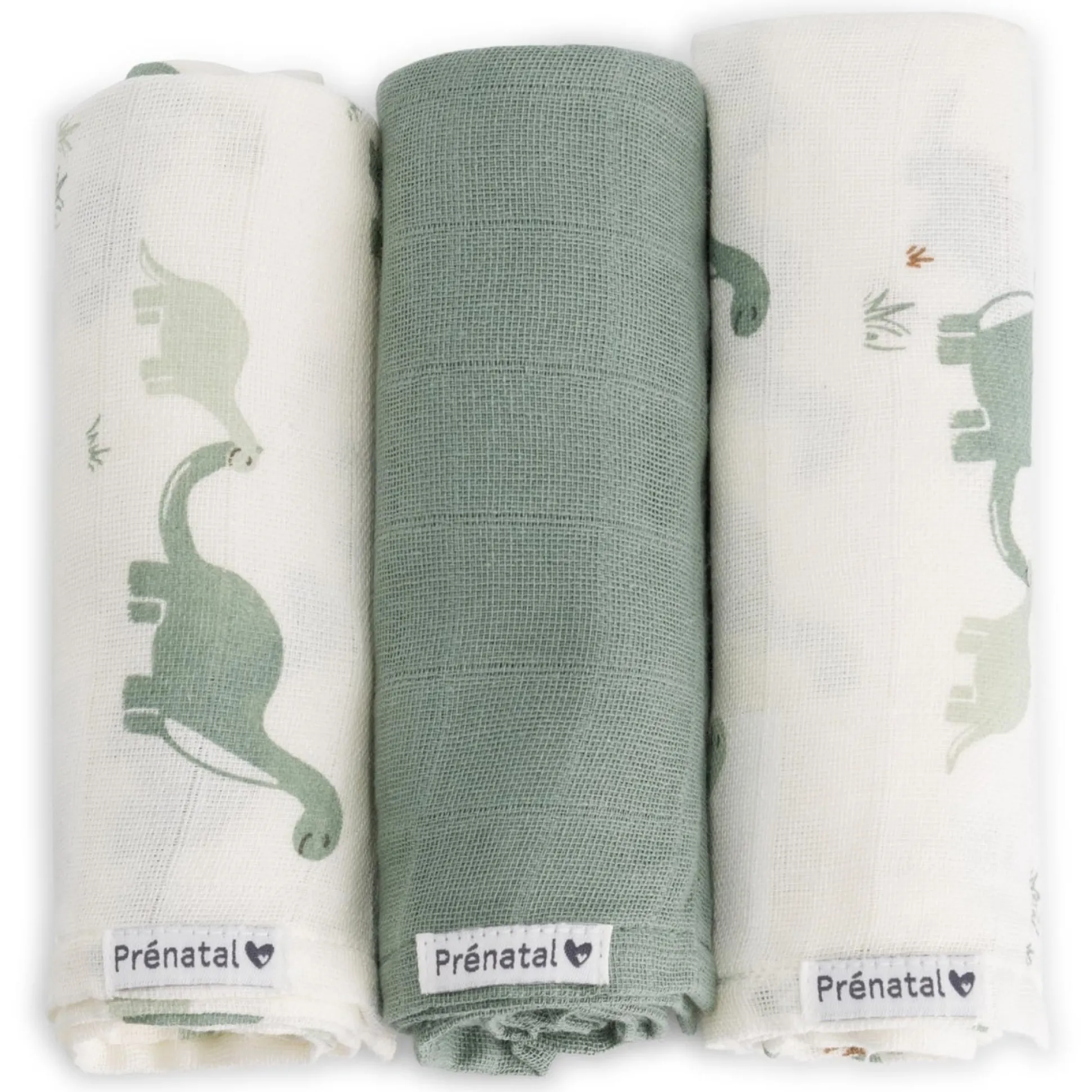 Prénatal hydrofiele luiers Dino 3 stuks multi