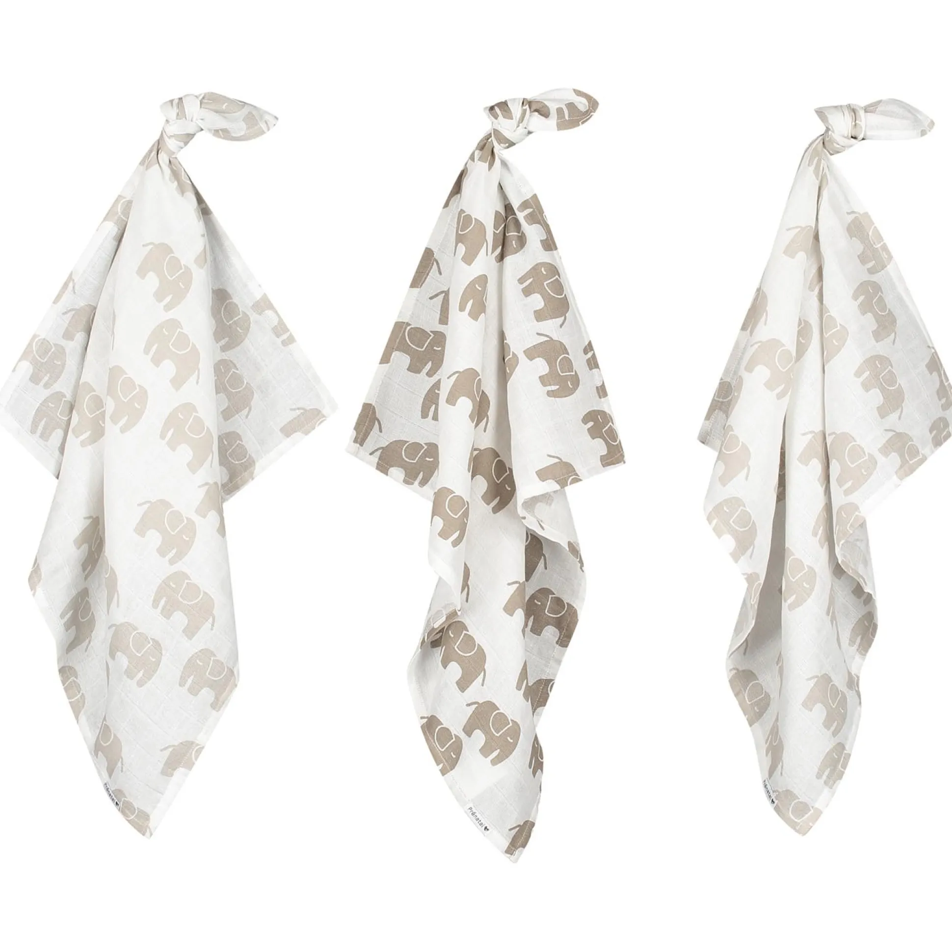 Prénatal hydrofiele luiers Otis Olifant 3 stuks wit