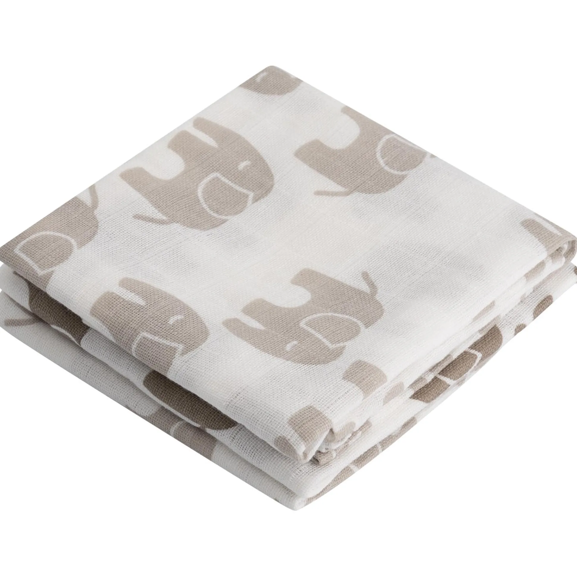 Prénatal hydrofiele luiers Otis Olifant 3 stuks wit