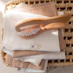 Prénatal hydrofiele luiers beer 3 stuks beige