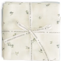 Prénatal hydrofiele luiers bloemen 3 stuks  blauw