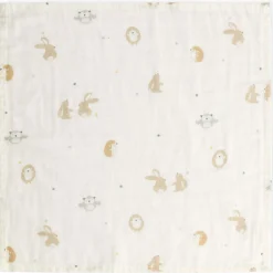 Prénatal hydrofiele monddoek kleine vriendjes 3 stuks wit