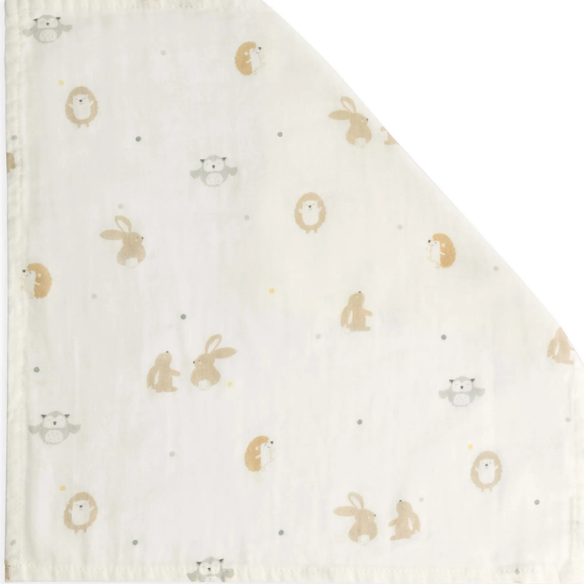 Prénatal hydrofiele monddoek kleine vriendjes 3 stuks wit