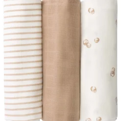 Prénatal hydrofiele monddoekjes 3 stuks  beige