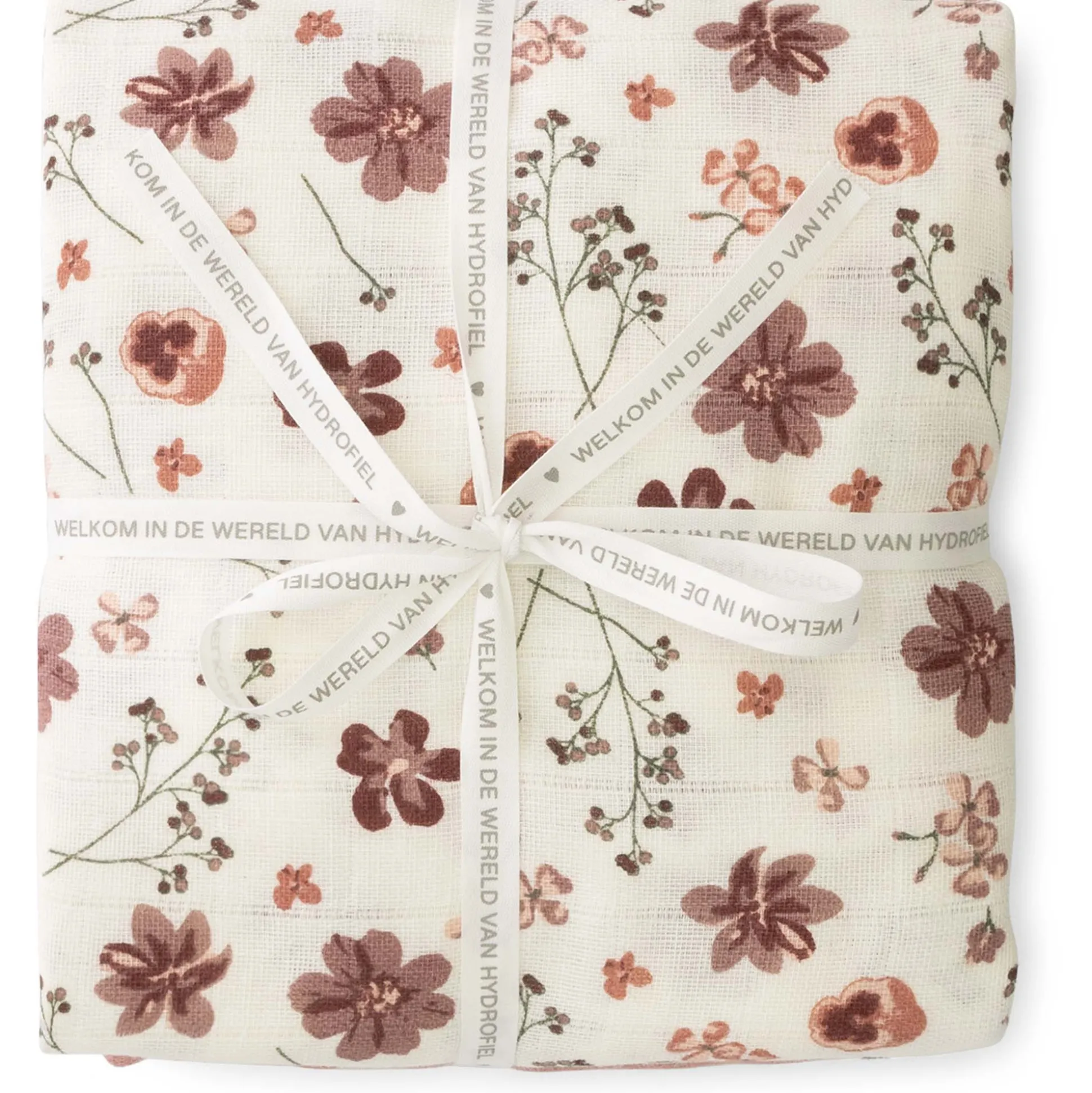 Prénatal hydrofiele multidoeken bloemen 2 stuks roze