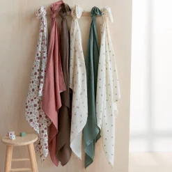 Prénatal hydrofiele multidoeken klavertjes 2 stuks groen