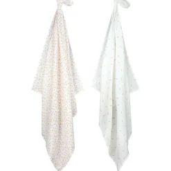 Prénatal hydrofiele multidoeken bloem 2 stuks  roze