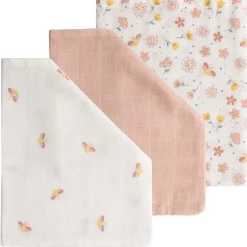 Prénatal hydrofiele washandjes 3 stuks roze