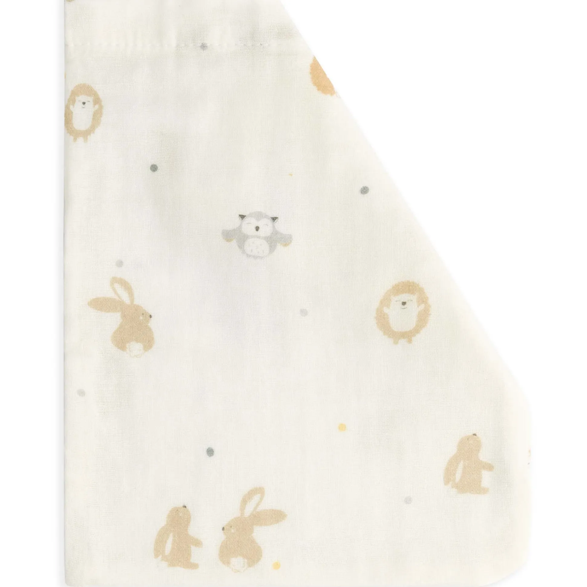 Prénatal hydrofiele washand kleine vriendjes 3 stuks wit