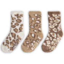 Prénatal kinder huissokken 3 paar hartjes print   bruin