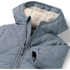 Prénatal kinder winterjas lange mouwen effen blauw