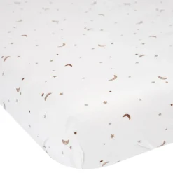 Prénatal ledikant hoeslaken Ster en Maan wit