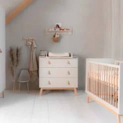 Prénatal ledikantdeken Little Knits wit