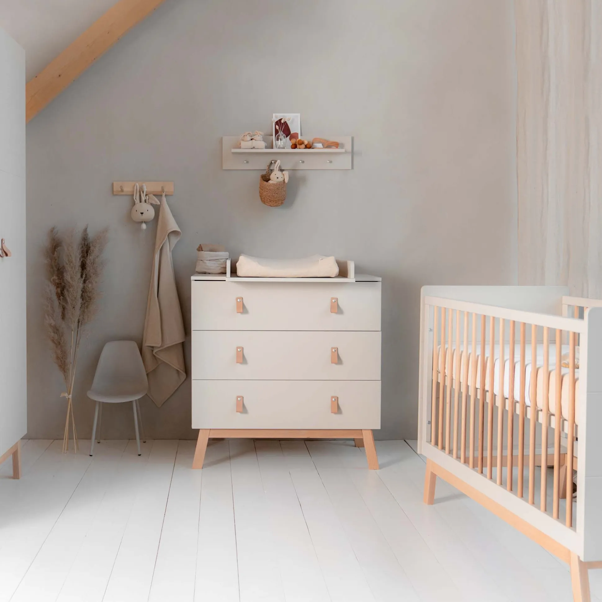 Prénatal ledikantdeken Little Knits wit