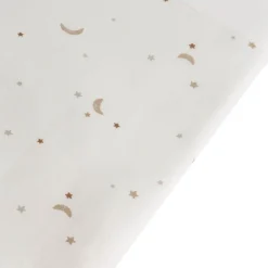 Prénatal ledikantlaken Ster en Maan wit
