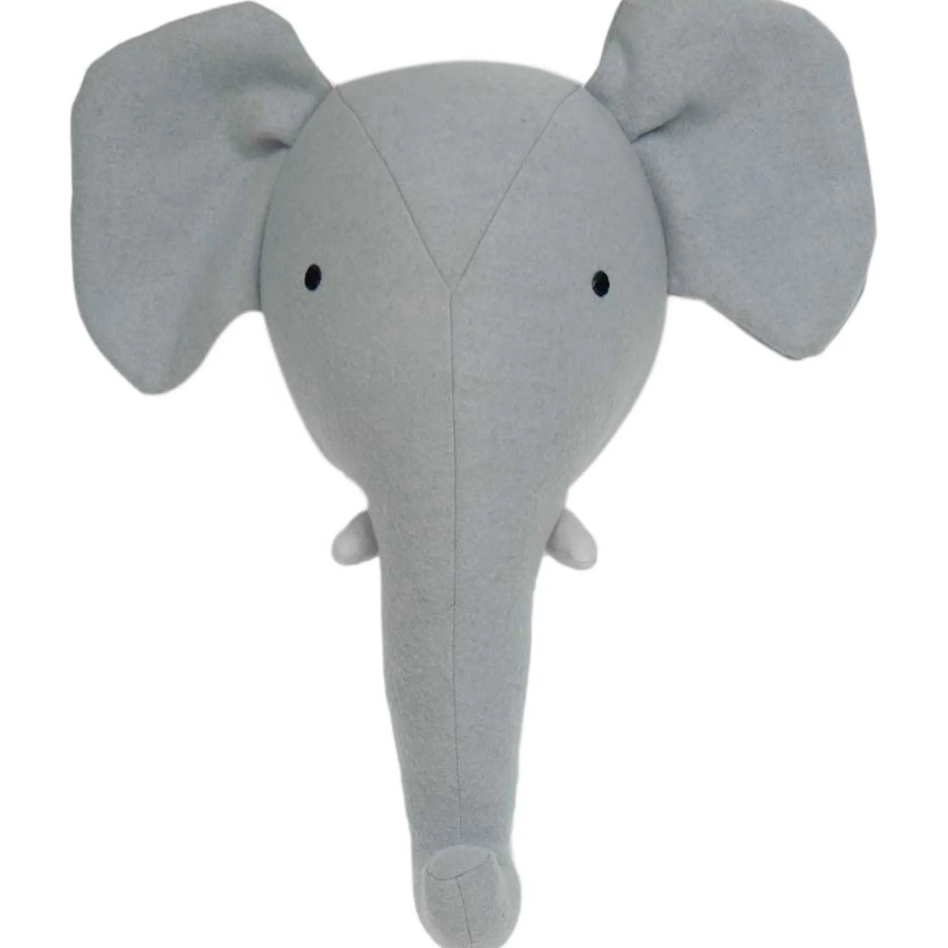 Prénatal muurkop olifant grijs