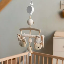 Prénatal muziekdoosje Little Knits Ecru Melange