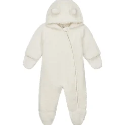 Prénatal newborn berenpak teddy lange mouwen effen wit