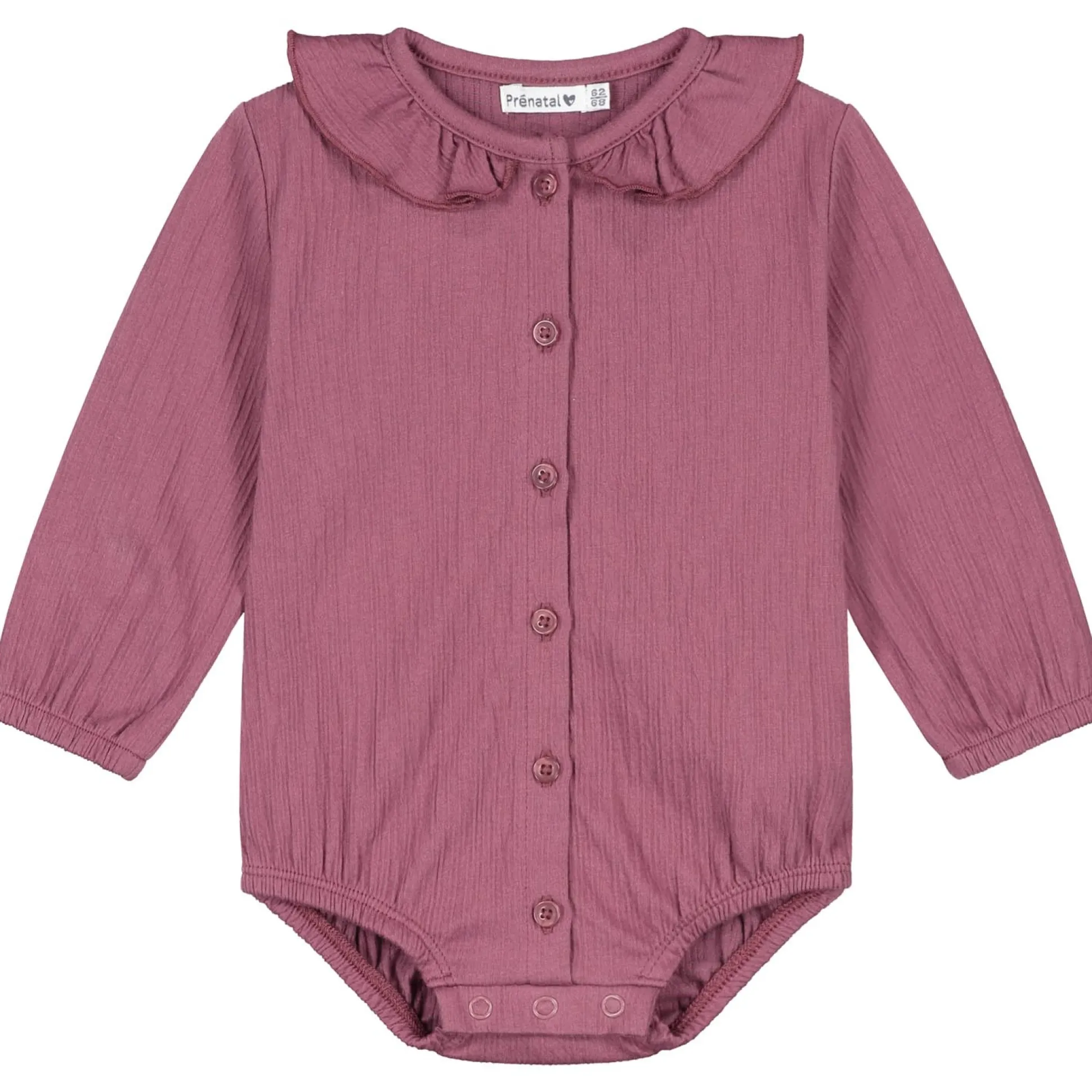 Prénatal newborn body lange mouwen effen paars