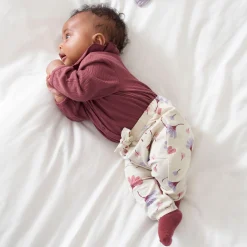 Prénatal newborn body lange mouwen effen paars