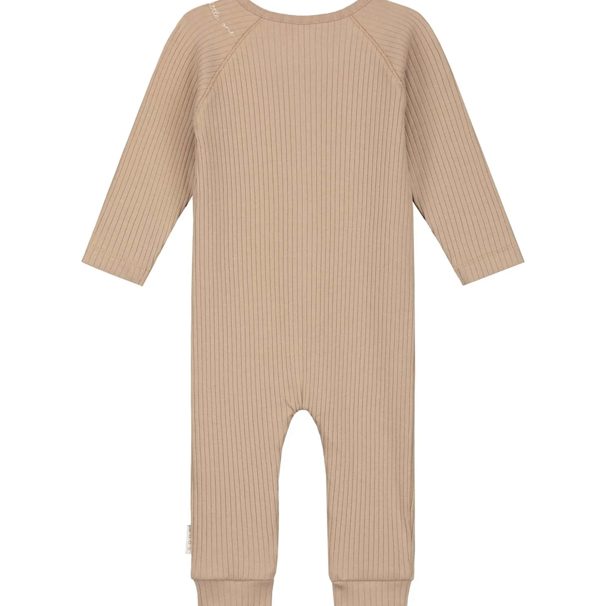 Prénatal newborn boxpakje rib lange mouwen effen taupe
