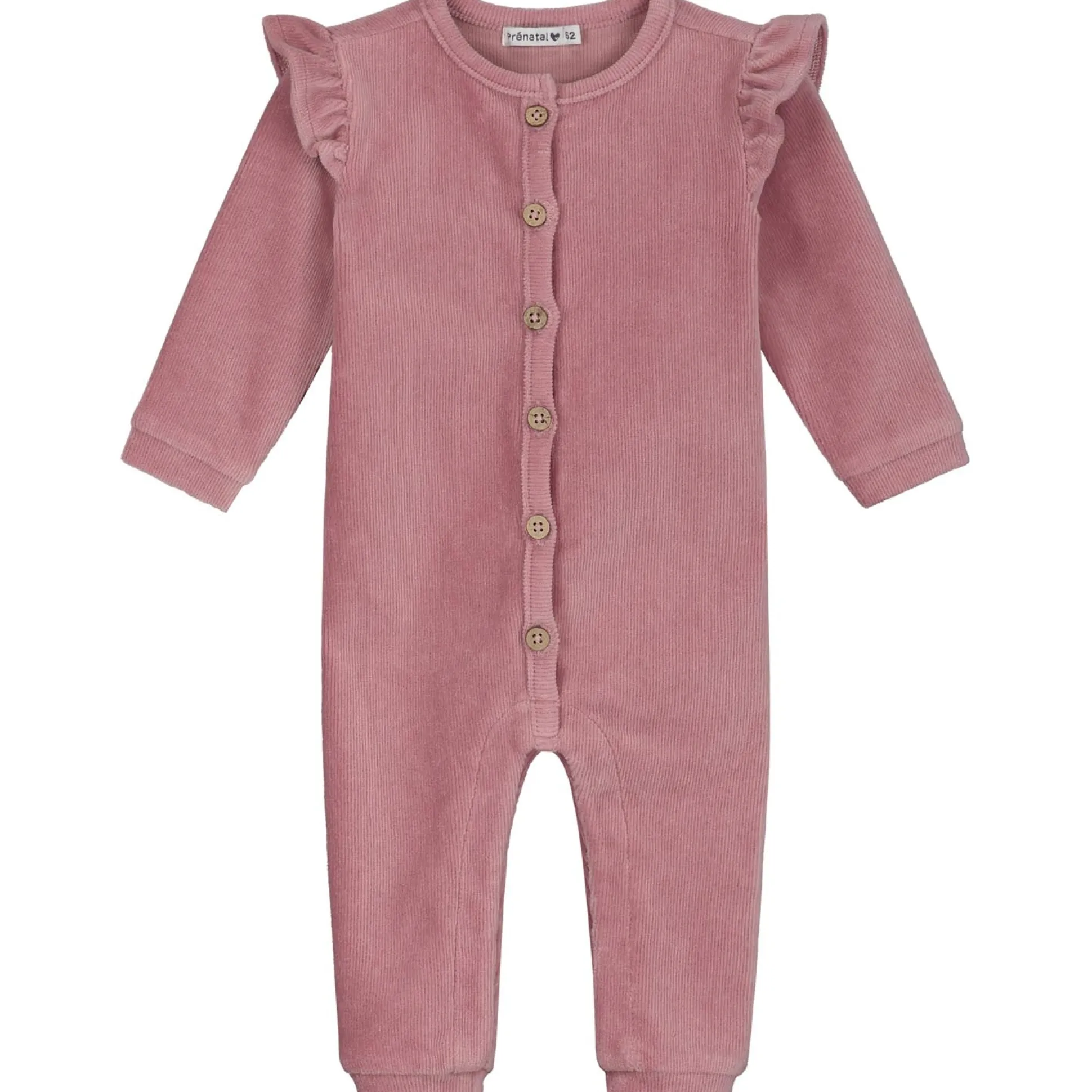 Prénatal newborn boxpakje velours lange mouwen effen roze