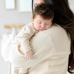 Prénatal newborn boxpakje rib lange mouwen effen beige