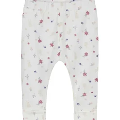 Prénatal newborn broek bloemen wit