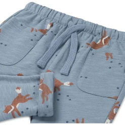Prénatal newborn broek  dierenprint blauw