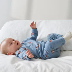 Prénatal newborn broek  dierenprint blauw
