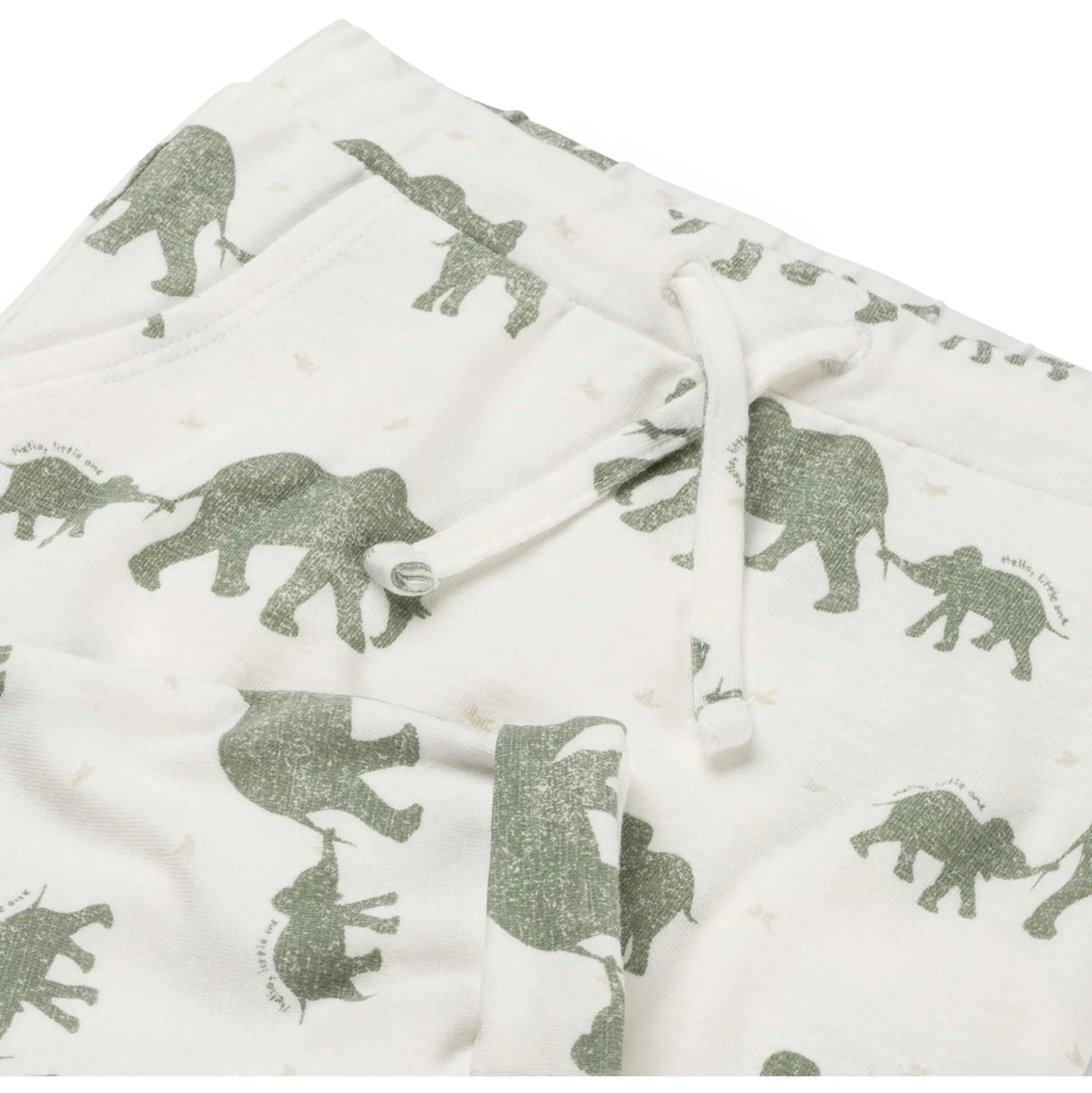 Prénatal newborn broek dierenprint groen