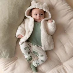 Prénatal newborn broek dierenprint groen