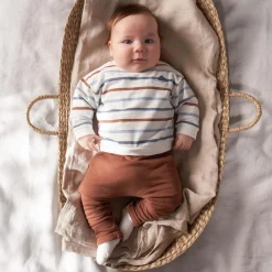 Prénatal newborn broek  effen bruin